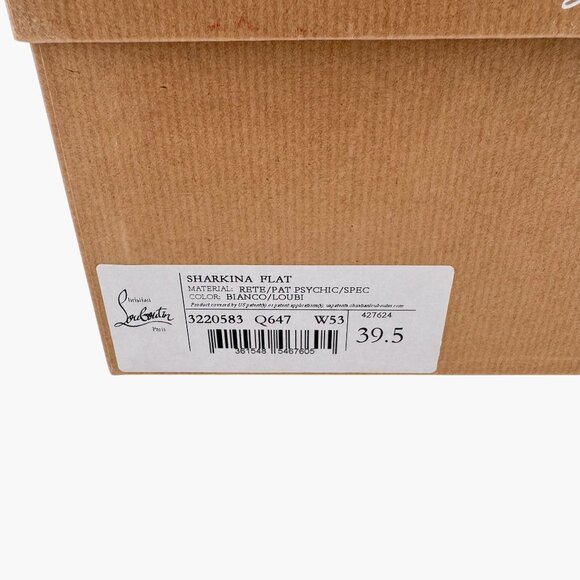 Christian Louboutin Sharkina White Mesh Red Sneakers Size 39.5 US 9.5 Women 6924 - Picture 15 of 15